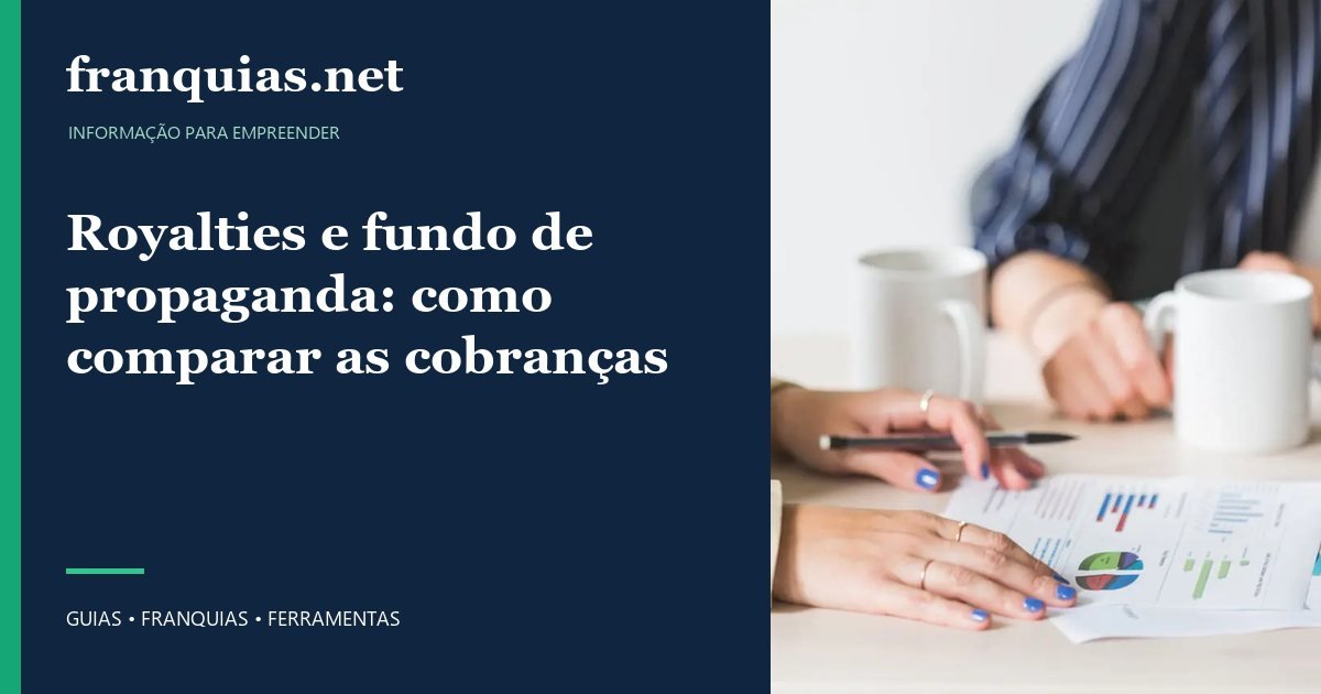 Capa para compartilhar: Royalties e fundo de propaganda: como comparar as cobranças